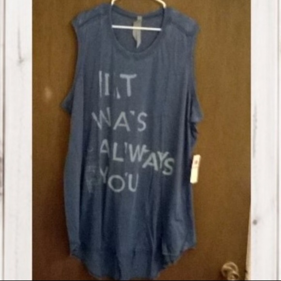 Melissa McCarthy TUNIC LENGTH Tank HEATHERED 3X 4X - Picture 2 of 3